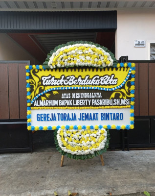 Papan Bunga Duka di Srengseng